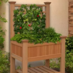 36"W x 24"D x 65"H Bloomsbury Trellis & Planter, Composite