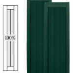Custom Framed Closed Board & Batten Vinyl Shutters w/ All Panel