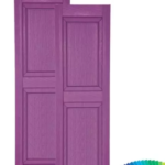 Painted Custom Color Vinyl Raised Panel Shutters