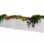134"W x 15"D x 25 1/5"H Pergola Garden Bed