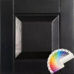 Raised Panel Style Wood Composite Shutter Sample, with color swatches